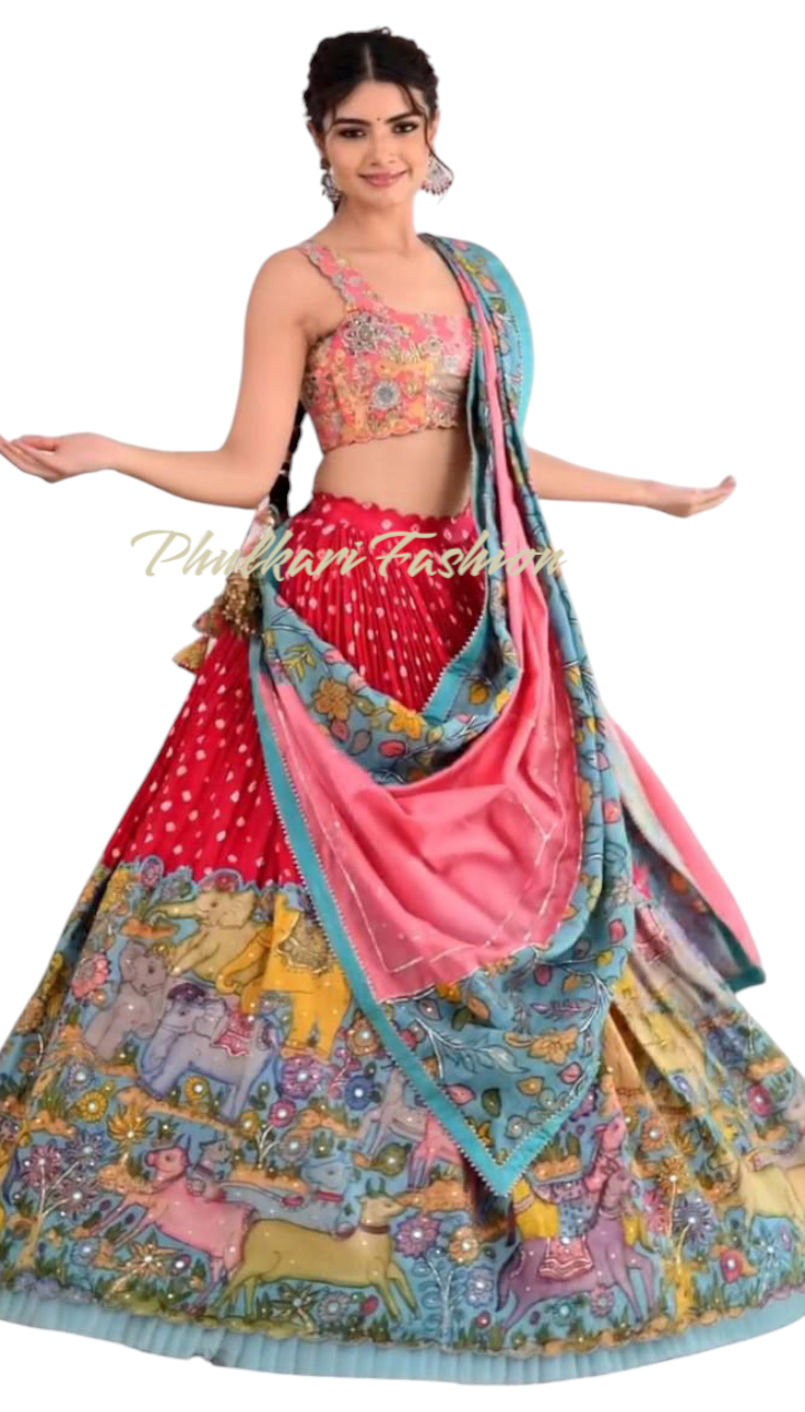 Launching Kalamkari Lehenga Choli 👗💌*