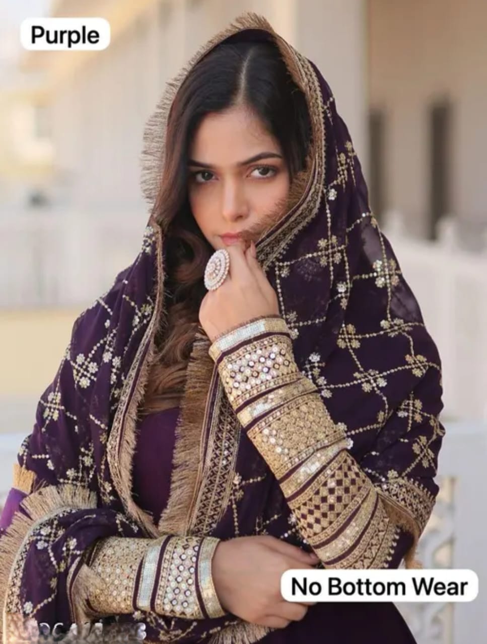 Faux Georgette Anarkali Floor Length Suit