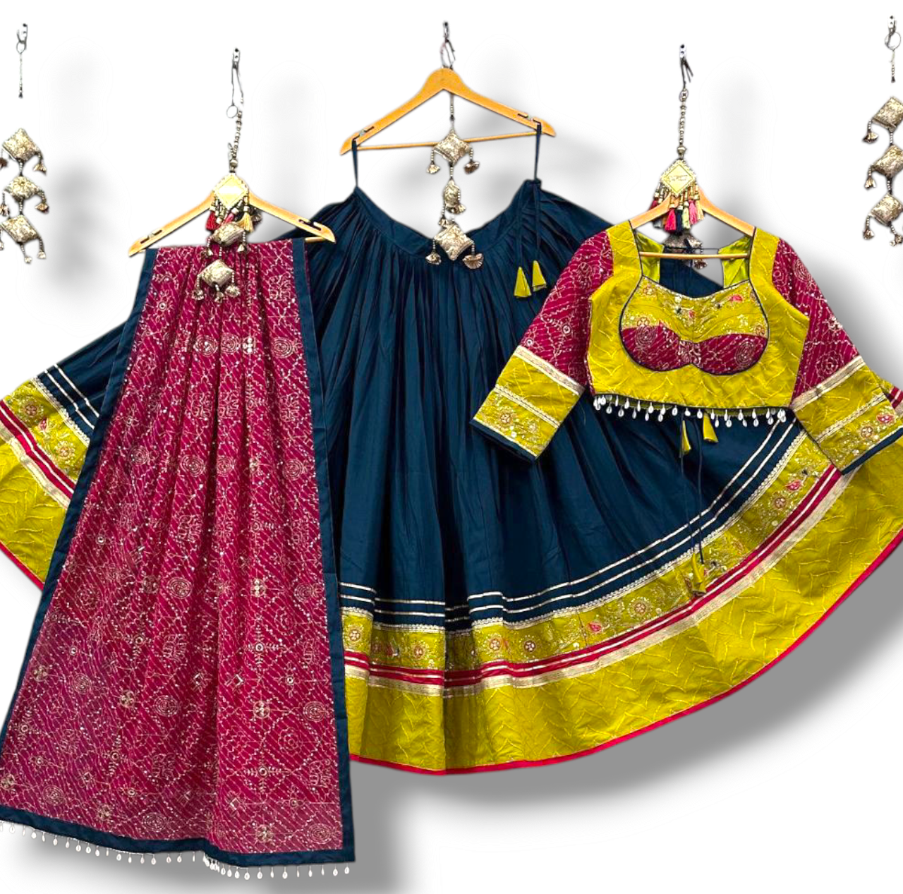 Roman Silk Lehnga Choli with Vintage Work dupatta