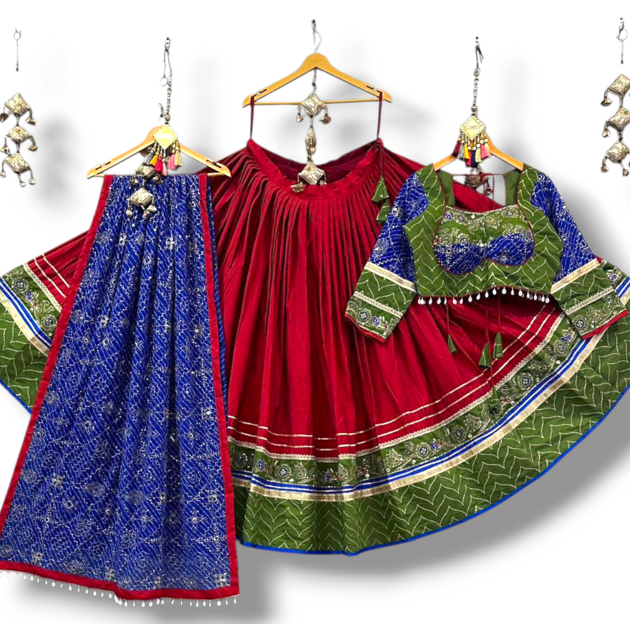 Roman Silk Lehnga Choli with Vintage Work dupatta