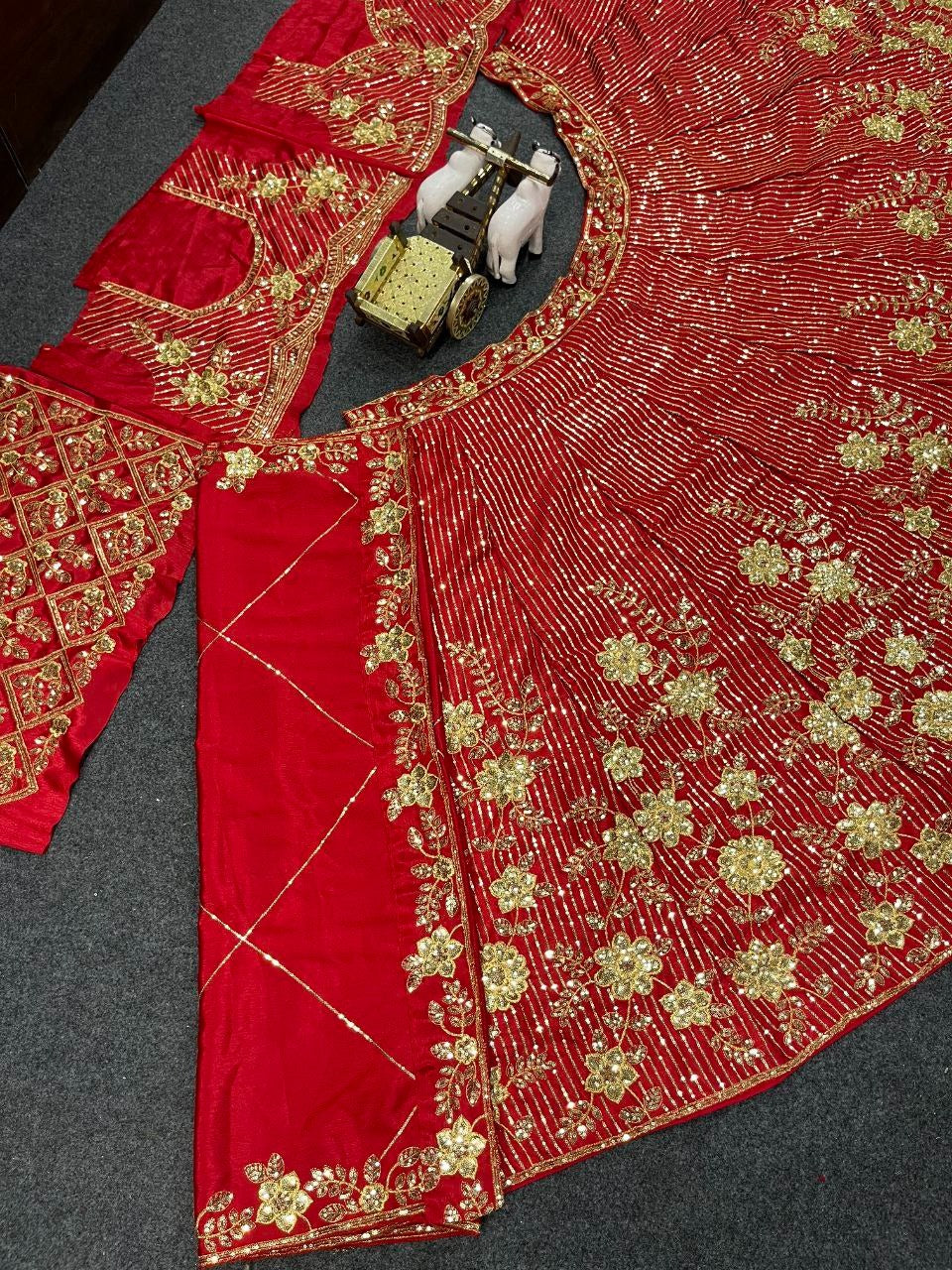 Lehnga Choli Chinon Silk Stitched