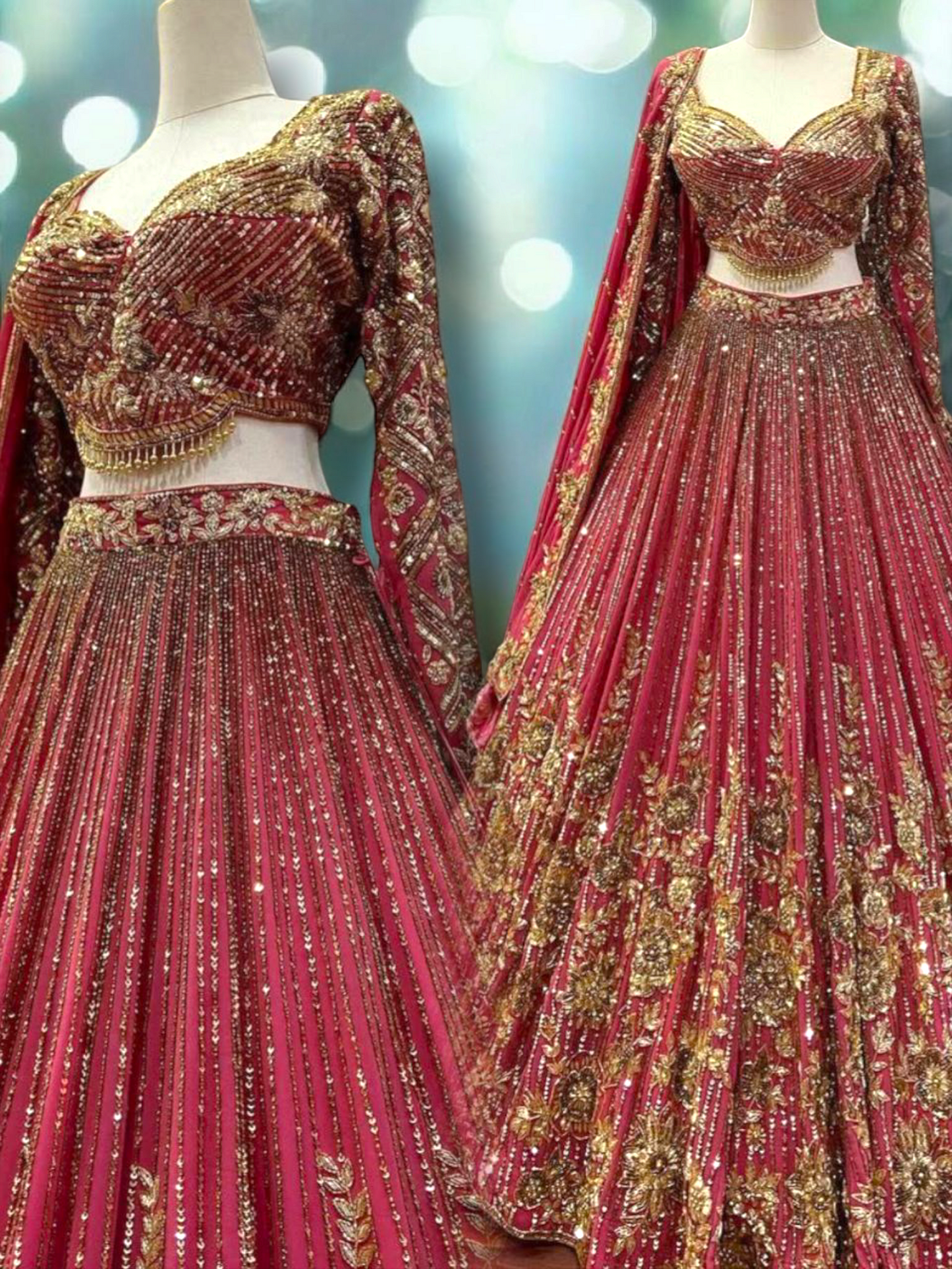 Lehnga Choli Chinon Silk Stitched