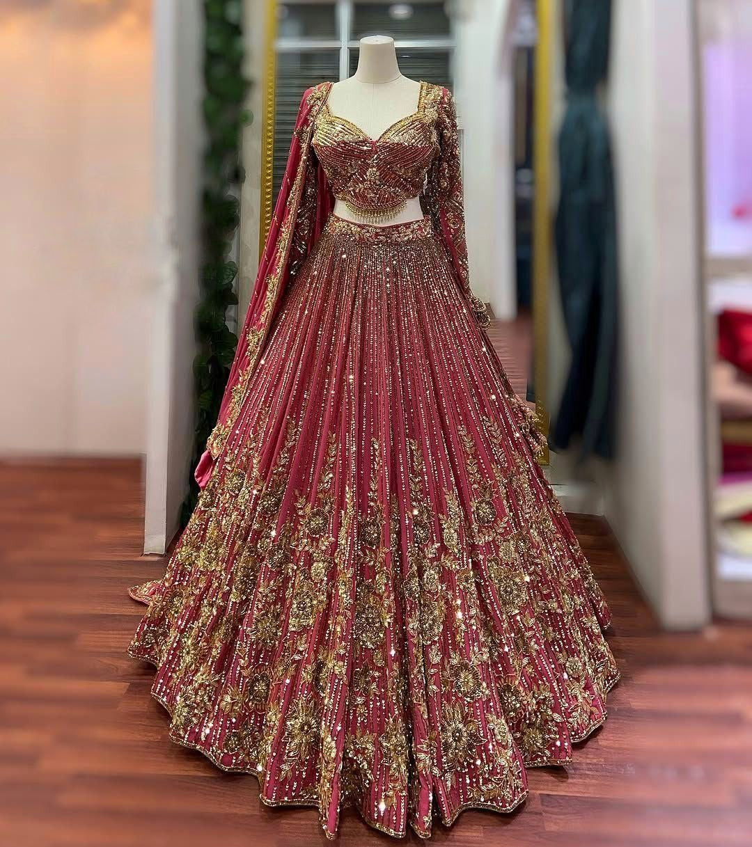 Lehnga Choli Chinon Silk Stitched