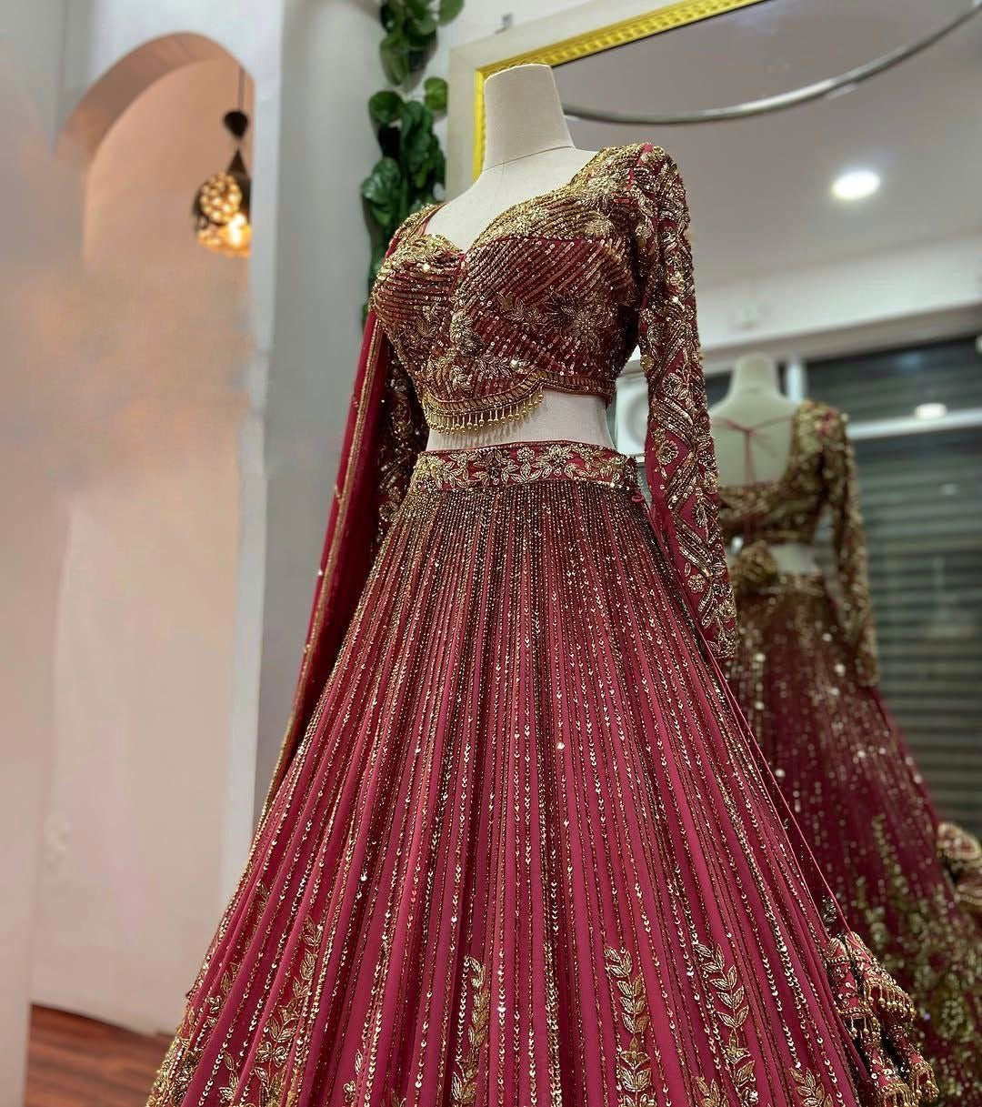 Lehnga Choli Chinon Silk Stitched