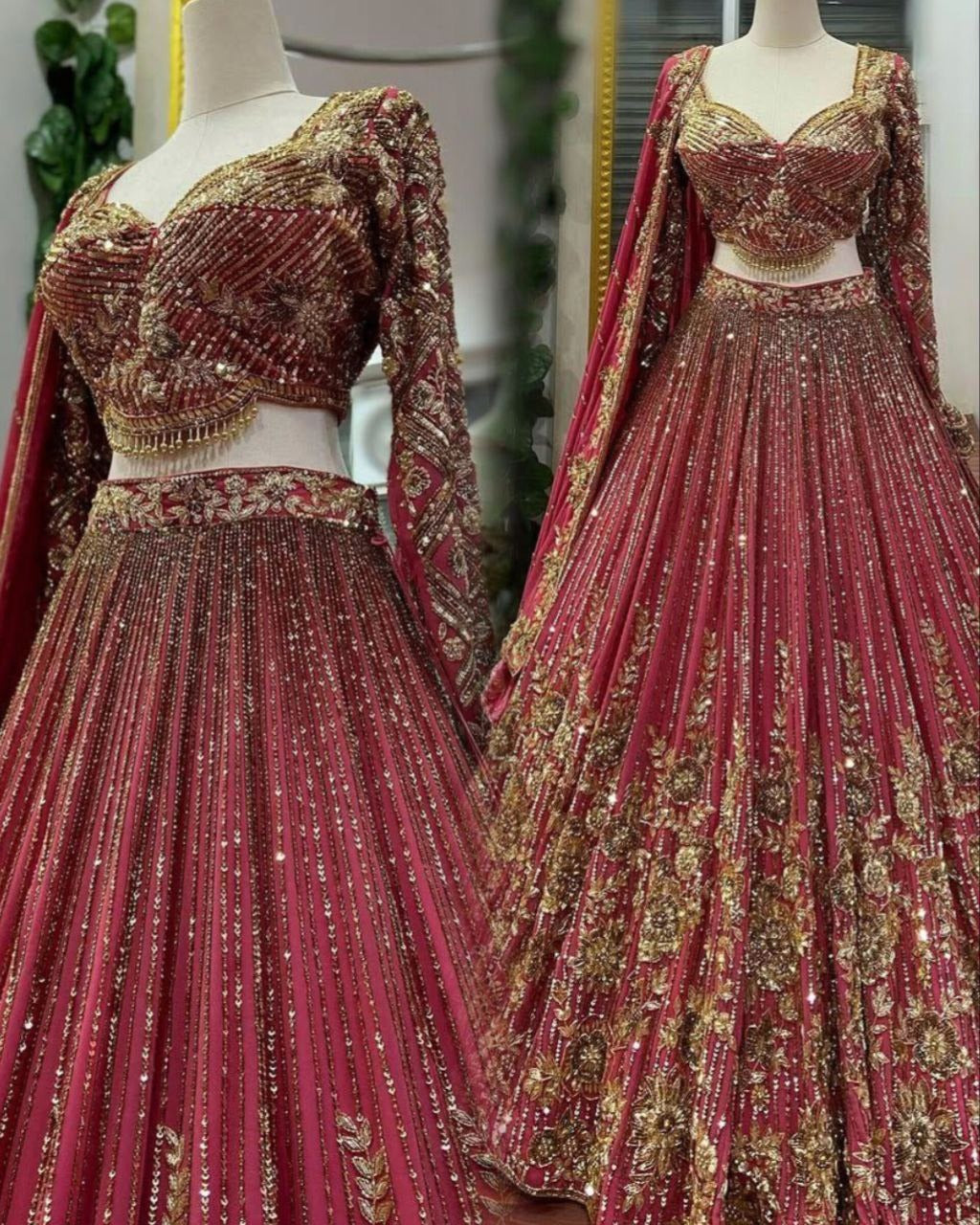 Lehnga Choli Chinon Silk Stitched