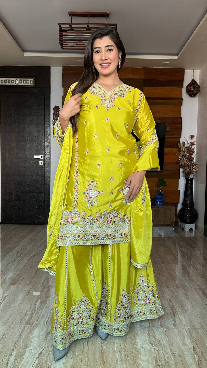 Phulkari Fashion Ltd – Yellow Sharara Set