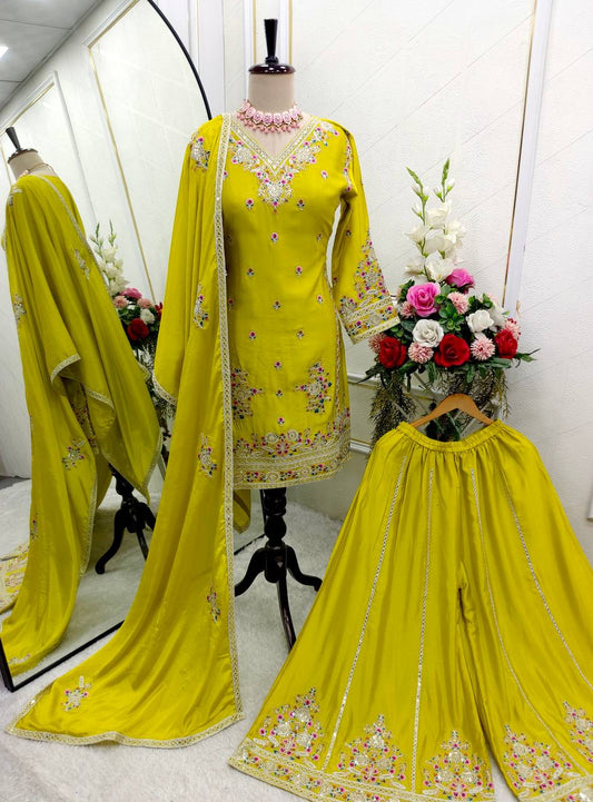 Phulkari Fashion Ltd – Yellow Sharara Set