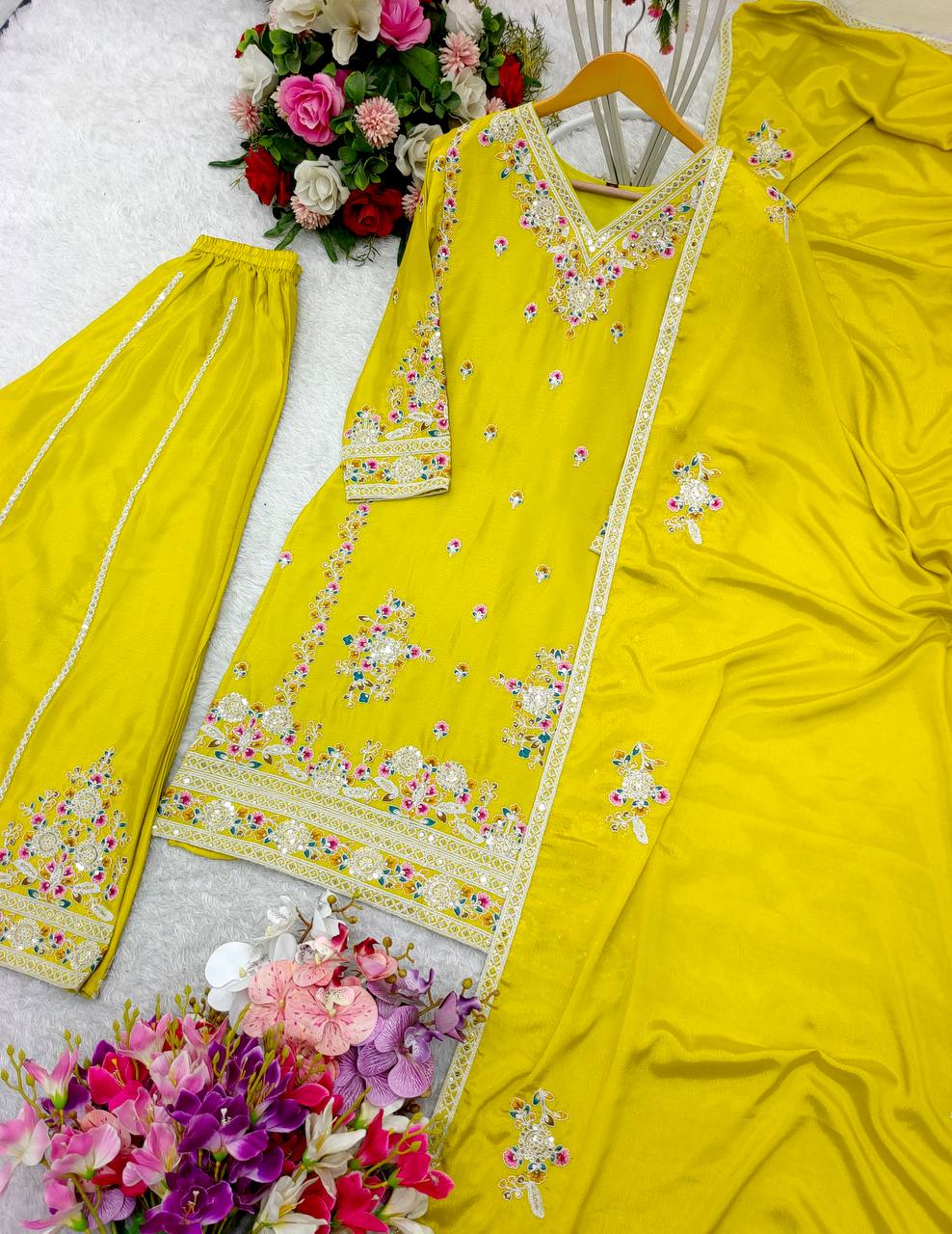 Phulkari Fashion Ltd – Yellow Sharara Set