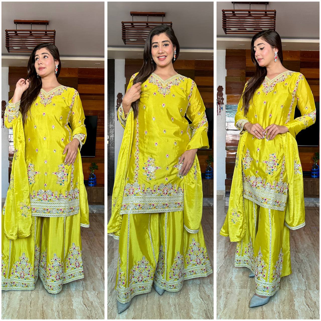 Phulkari Fashion Ltd – Yellow Sharara Set