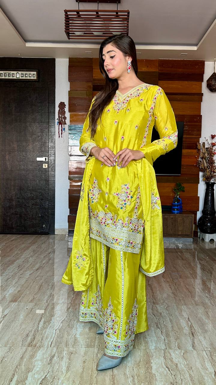 Phulkari Fashion Ltd – Yellow Sharara Set