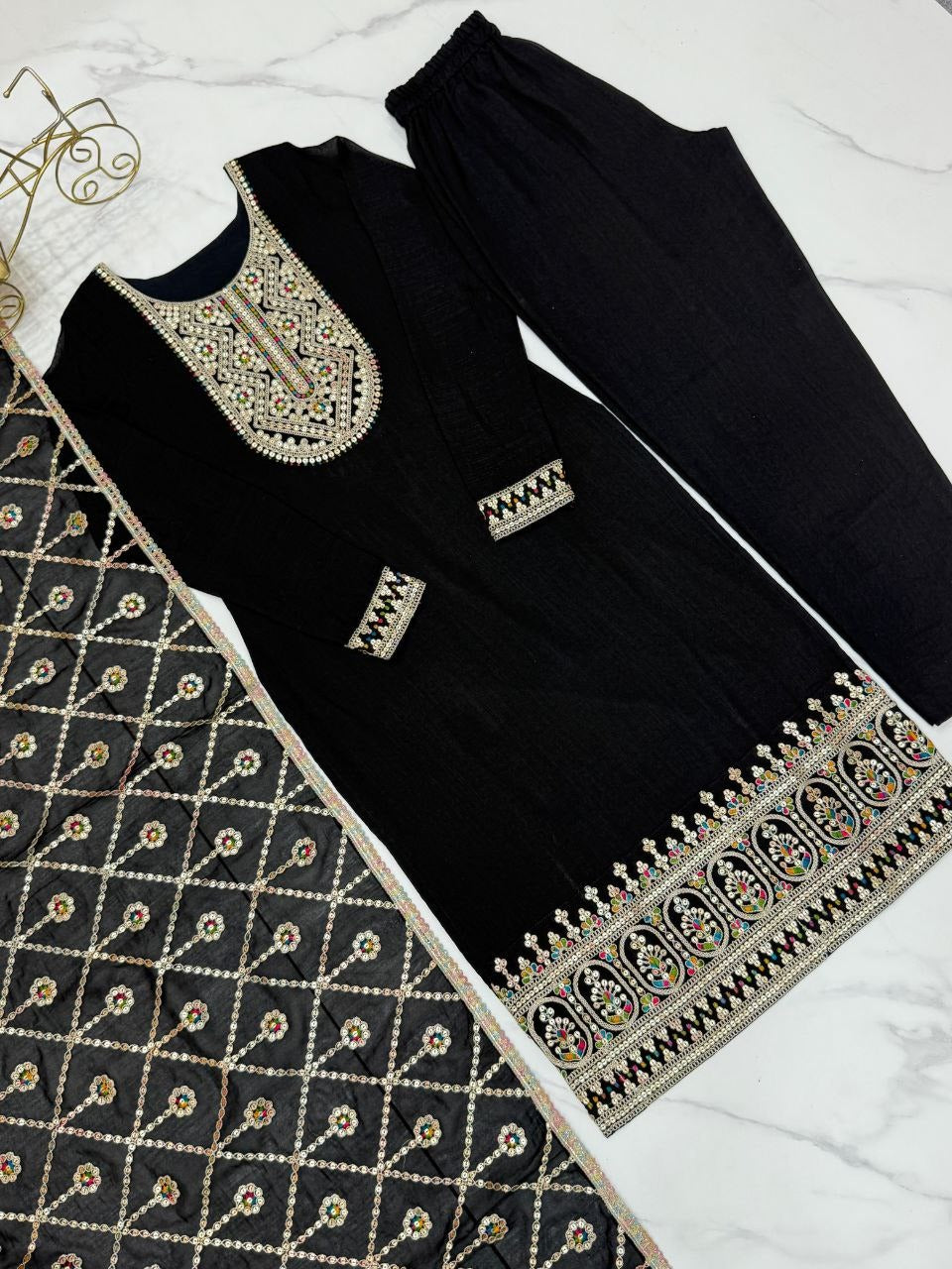 BLACK COLOUR KURTA FABRIC