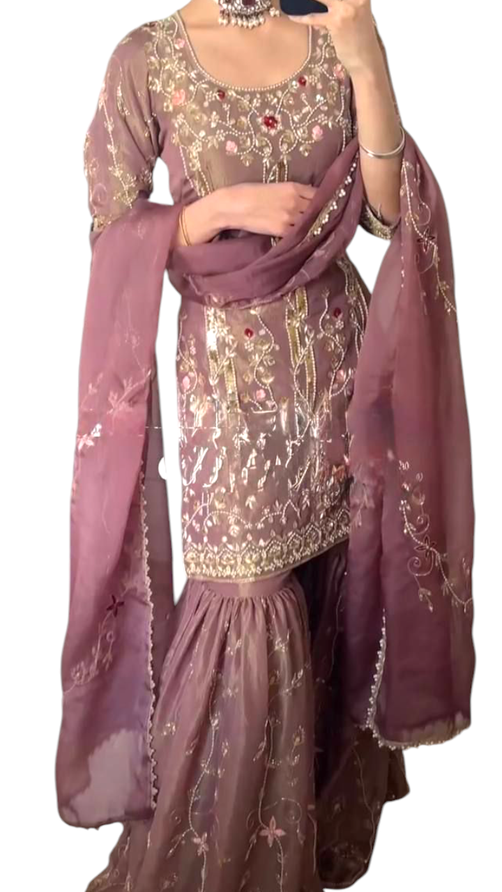 Sharara Plazzo with Dupatta.