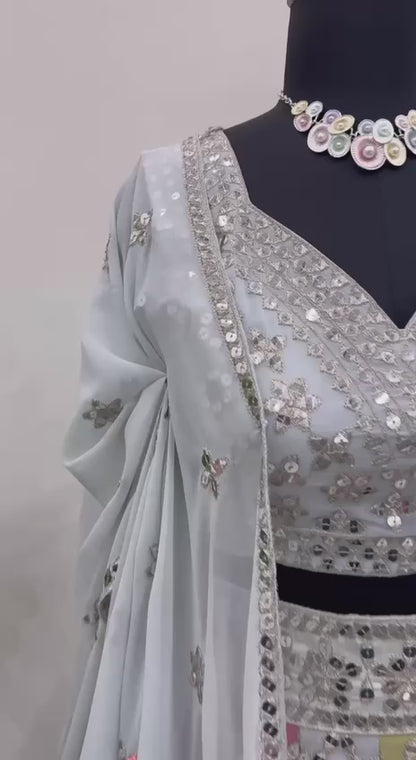 Luxury Partywear Lehnga Set.