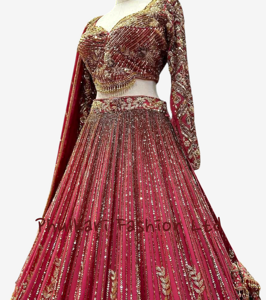 Lehnga Choli Chinon Silk Stitched
