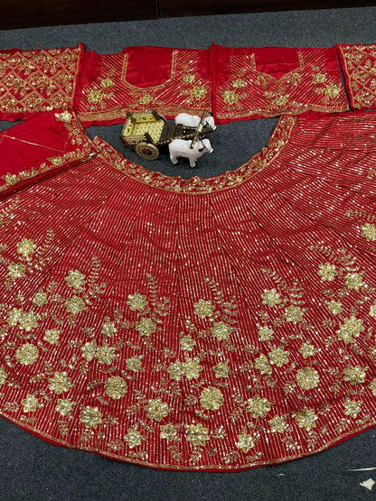Lehnga Choli Chinon Silk Stitched